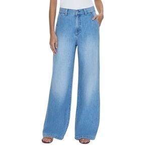 Pistola Dalia Boyfriend Jeans Flared High Rise Light Wash Size 26 New